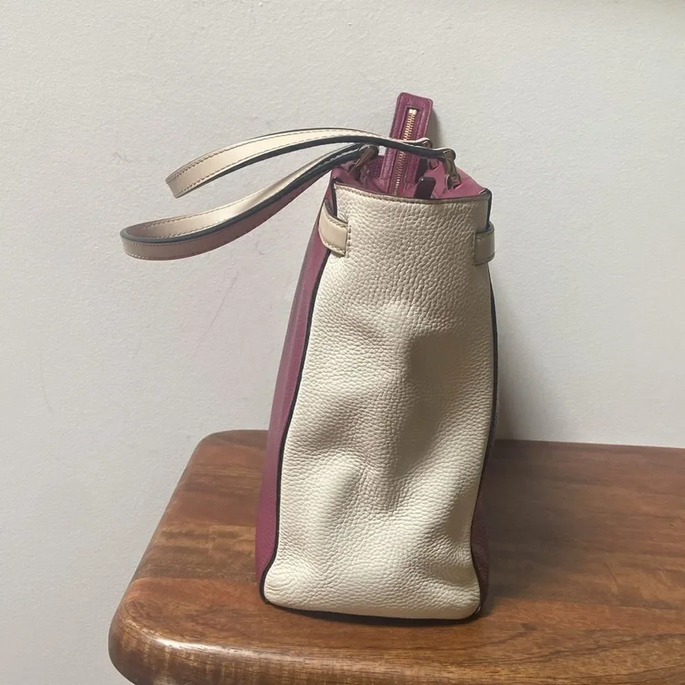 Kate Spade Purple and Cream Women's Bag